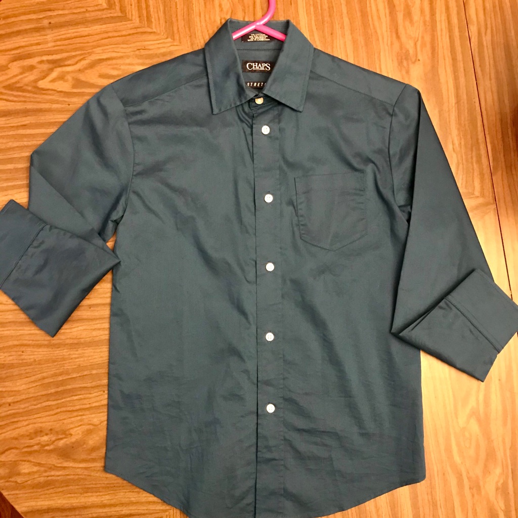 Chaps Blue Button Down